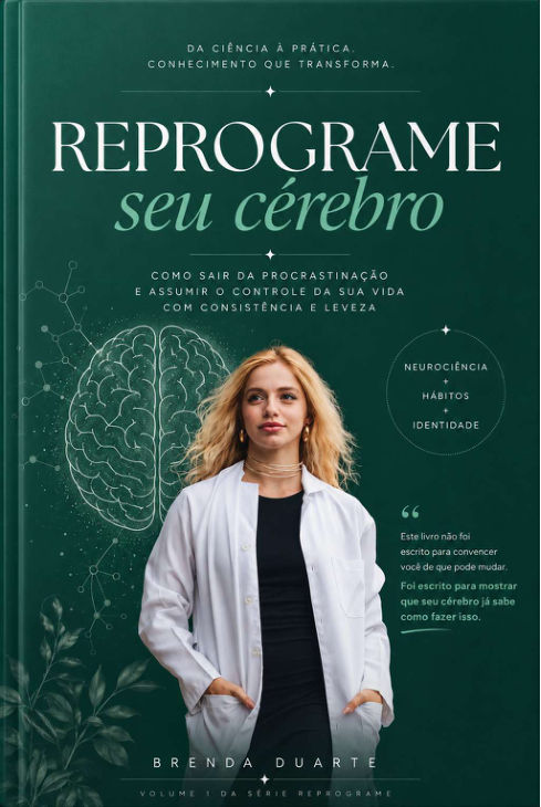 Capa do ebook Reprograme seu Cérebro — Brenda Duarte